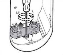 Схема снятия фильтра для воды в гладильной системе Miele, рисунок 2.
