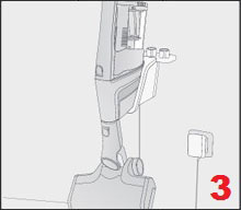 Ввод в эксплуатацию нового аккумулятора, вертикальный пылесос Miele Triflex, рисунок 3.