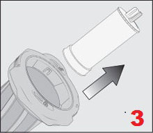 Очистка предварительного фильтра и фильтра для мелкодисперсной пыли,  вертикальный пылесос Miele Triflex, рисунок 3.